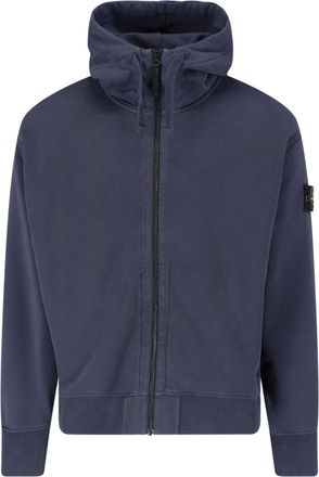Stone Island Felpa Cappuccio In Cotone
