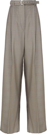 Sportmax Oversized Trousers In Prince Of Wales
