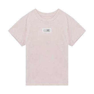 Maison Margiela T-Shirts, female, Pink, Size: M Numeric Cotton T-Shirt