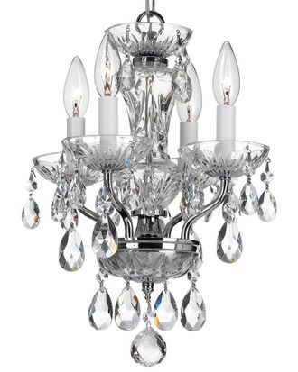 Crystorama Traditional Crystal 4-Light Mini Chandelier