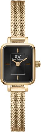 Daniel Wellington Gouden Quadro Mini Horloge Elegante Stijl - Dames - Horloges - Geel - ONE Size - Accessoires