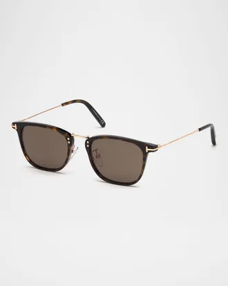 Tom Ford Men & apos;s Beau Metal and Plastic Sunglasses