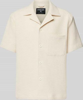 Strellson Regular Fit Freizeithemd mit 1/2-Arm Modell Noem in Offwhite, Gr&ouml;&szlig;e L