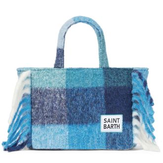 MC2 Saint Barth Colette Blanket Handbag With Check Print
