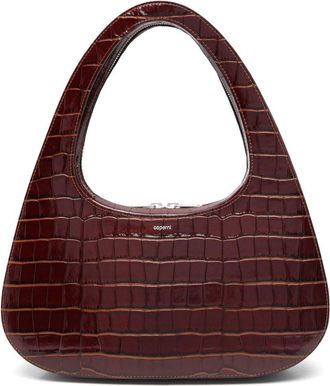 Coperni Swipe Baguette Leather Shoulder Bag