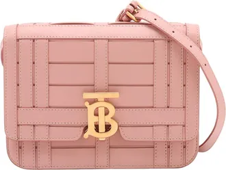 Burberry Pre-owned Burberry Small TB Monogram Woven Calfskin Crossbody Ladies O0QPZPWGM13RCPSP