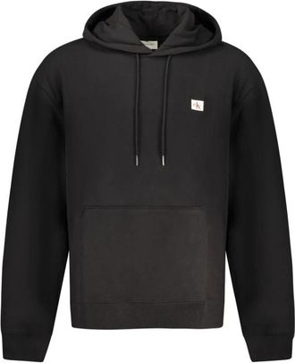 Calvin Klein Hoodies - Heren - Hoodies - Zwart - 2XL - Katoen - Hoodies & sweatvesten