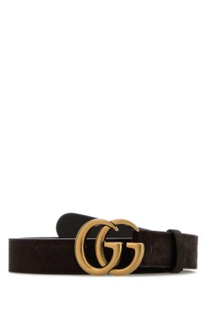 Gucci Dark Brown Suede Belt