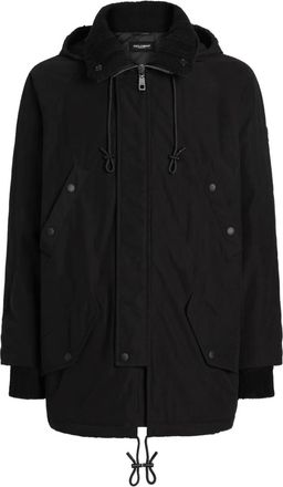 Dolce & Gabbana hooded drawstring jacket - men - Polyamide/Polyester/Polyester/Cotton - 46 - Black