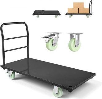 OEM Carro Plataforma Plegable 122 X 61 Cm Para Trabajo Pesado, Carretilla De Transporte Carga De 907 Kg, Carrito Portaequipajes Con Plataforma Con Ruedas,