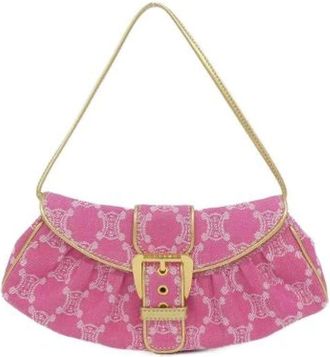 Celine Pre-owned Canvas Shoulder Bag - Dames - Vintage Schoudertas - Roze - ONE Size - Vintage