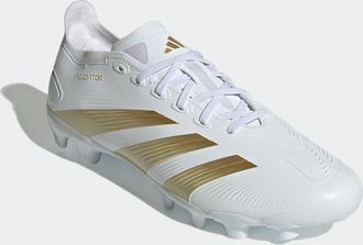 adidas Fussballschuh ADIDAS PERFORMANCE PREDATOR LEAGUE MG, Damen, Gr. 46, weiss (cloud wei&szlig;, gold metallic, sandy beige met), Synthetik, Textil, Schuhe Fuss