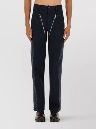 Dries Van Noten cotton straight-leg trousers