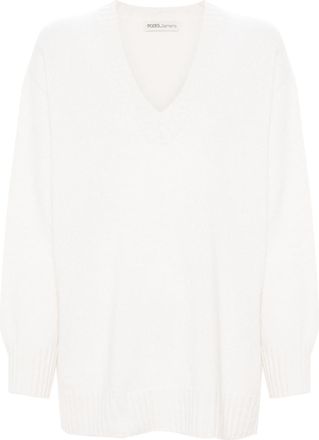 MODES V-neck fine-knit jumper - women - Wool/Cashmere - XS/S - Neutrals