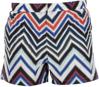 Missoni Gegradueerde Zigzag Zwembroeken - Heren - Strandmode - Veelkleurig - S - Badmode