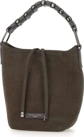 Gianni Chiarini Tassen, Dames, Bruin, ONE Size, Leer, Eliana Suede Schoudertas