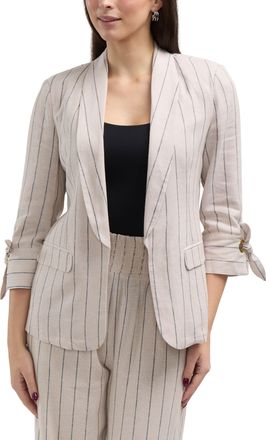 Ellen Tracy Womens Shawl Collar Blazer with Sleeve Grommet