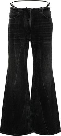 Givenchy Voyou jeans - women - Polyester/Cotton/Cotton - 28 - Black
