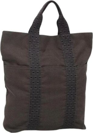 Herm&egrave;s Pre-owned Tote Bags, female, Gray, Size: ONE SIZE Pre-owned Tote Bag