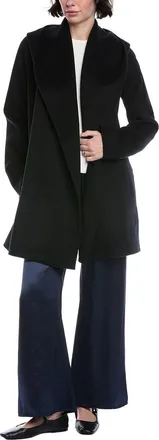 Vince Wool-Blend Hooded Coat