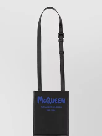 Alexander McQueen logo smartphone bag