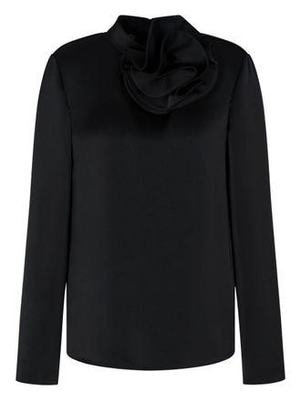 Emporio Armani Ruffled Neckline Sweater