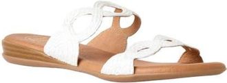 Andr&eacute; Assous Nizzie Two-Strap Sandal in White at Nordstrom, Size 6