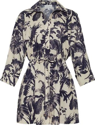 Cara Cara Henry mini-jurk met bloemenprint - Wit