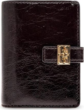 Ganni Accessoires, Dames, Bruin, ONE Size, Polyester, Eco Leren Portemonnee