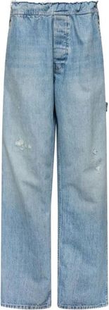Maison Margiela Jeans, Dames, Blauw, 2Xs, Straight Jeans