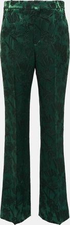 Chloé Jacquard wool and silk slim pants