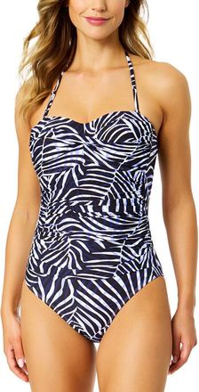 Anne Cole Twist Front Strapless One-Piece