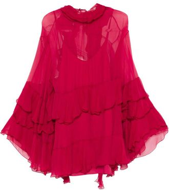 Chlo&eacute; zijden mini-jurk