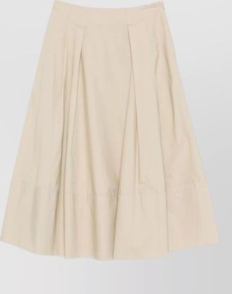 Woolrich cotton a line high waist midi skirt