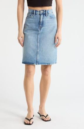 Good American Good 90s Denim Midi Skirt in Indigo969 at Nordstrom Rack, Size 14