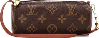 Louis Vuitton Papillon Pochette Monogram Canvas Mini clutch bag - Bruin