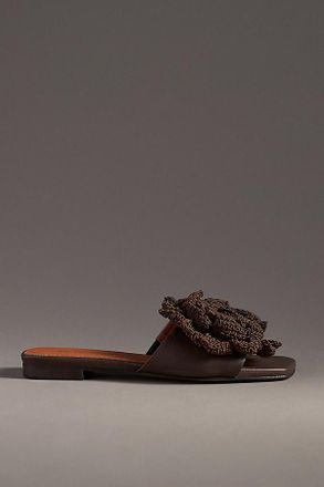 Maeve Crochet Flower Slide Sandals