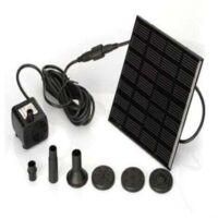 OEM Bomba Solar Para Fuente De 7 V Y 1,2 W, Bomba De Agua Solar Con 6 Boquillas, Kit Sumergible Sin Escobillas Para Fuente, 11 X 11 Cm, Cable De 3 Metros 