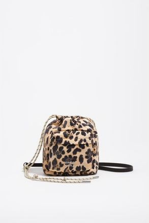Bimba & Lola Nylon Cord Mini Bag in Leopard Natural at Nordstrom