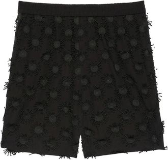 Msgm Shorts con perline - Nero