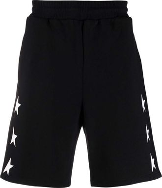 Golden Goose Black Star Print Shorts