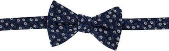 Ascentix Metallic Flowers and Leaves Bowtie in Navy at Nordstrom