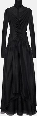 Jacques Wei Gathered maxi dress