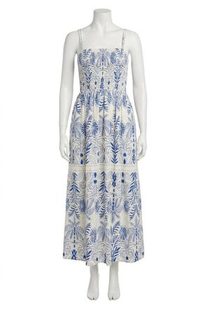 Z Supply Nadine Palm Maxi Dress In Nautical