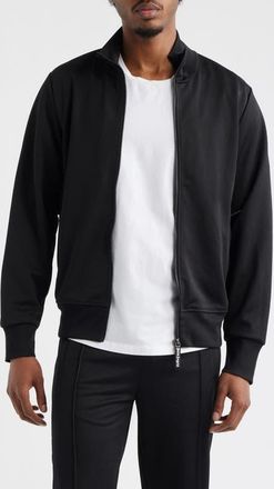 Palm Angels Back Curved Logo Track Jacket in Black Off White at Nordstrom, Size Xx-Large