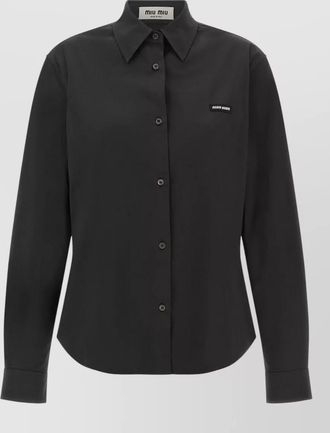 Miu Miu stretch poplin shirt