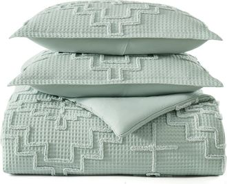 Pendleton Kiva Steps Comforter & Pillow Sham Set in Sky Gray at Nordstrom, Size Full