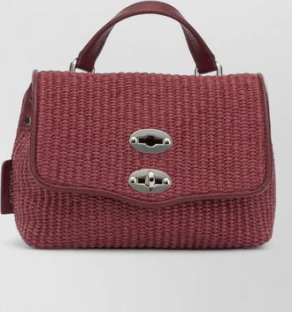 Zanellato crossbody bag adjustable strap metal hardware top handle