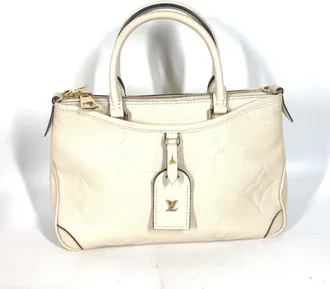 Louis Vuitton White Monogram Empreinte Handbag Shoulder Bag Tote Bag (Pre-Owned)