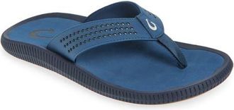 Olukai Ulele Flip Flop in Coastal Blue/coastal Blue at Nordstrom, Size 8